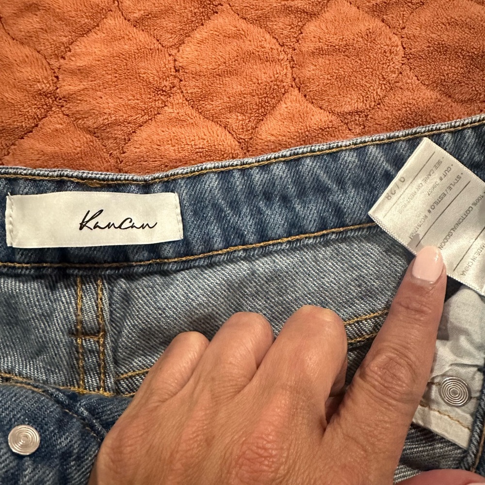 New but washed KanCan denim shorts